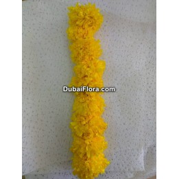 Fresh Yellow Marigold Strings (Genda Ladi, Lari)