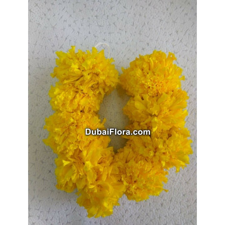 Fresh Yellow Marigold Strings (Genda Ladi, Lari)