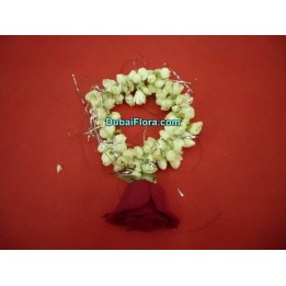 Fresh Floral Bracelet – Red Roses & Jasmine Gajra – Price for 1 Piece