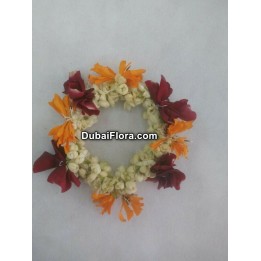 Jasmine Bracelet with Orange & Red Kangan – Price for 1 Piece