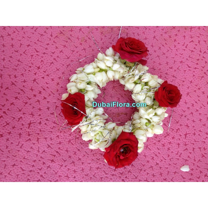 Fresh Jasmine & Baby-Rose Kangan Bracelets – Price for 1 Piece