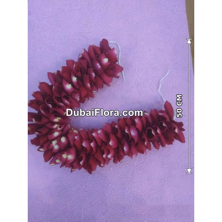 Fresh Rose Petal Garland (Gajra) for Hair 50 Cms