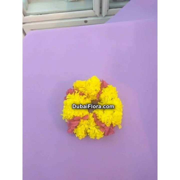 Fresh Marigold Bracelet Kangan with Arali – Price for 1 Piece
