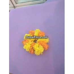Fresh Yellow and Orange Marigold Kangan Bracelet – Price for 1 Piece