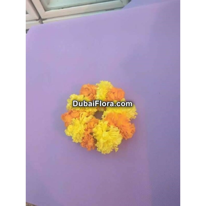Fresh Yellow and Orange Marigold Kangan Bracelet – Price for 1 Piece