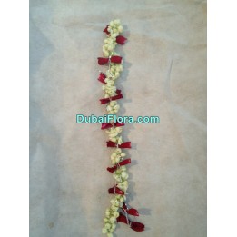 Fresh Jasmine and Rose Petal String (Gajra) – Price per Metre