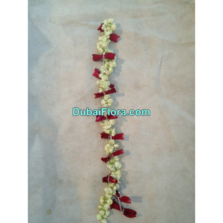 Fresh Jasmine and Rose Petal String (Gajra) – Price per Metre