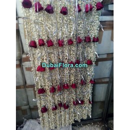 Fresh Flower Sehra for Bride and Groom