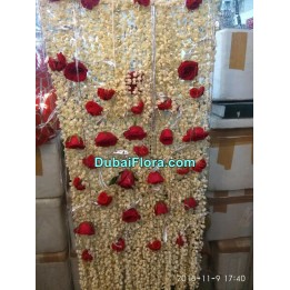 Fresh Flower Sehra for Bride and Groom