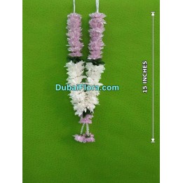 Fresh Pink and White Chrysanthemum Garland