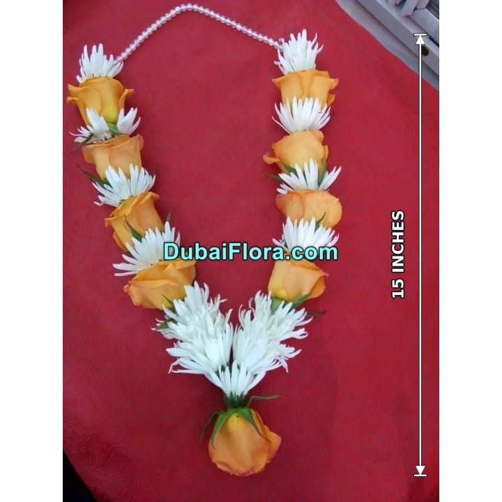 Fresh Chrysanthemum and Roses Garland