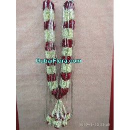 Fresh Tuberose and Rose Garland