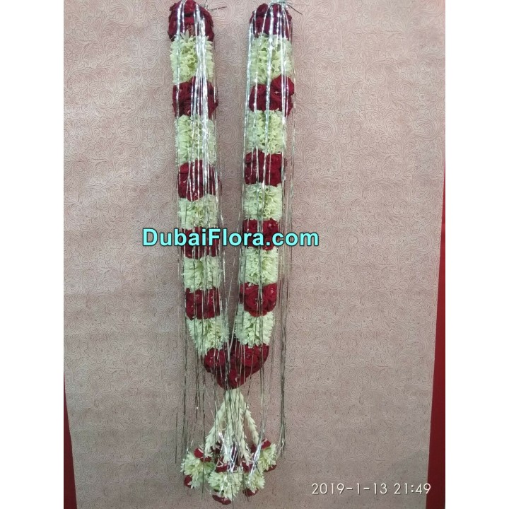 Fresh Tuberose and Rose Garland