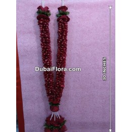 Fresh Red Rose Petal Garland