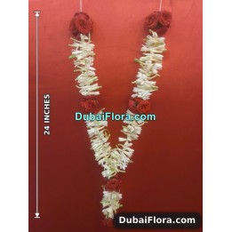 Fresh Tuberose and Rose Garland