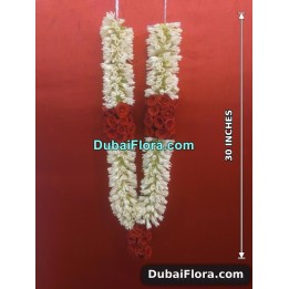 Fresh Tuberose and Roses Garland