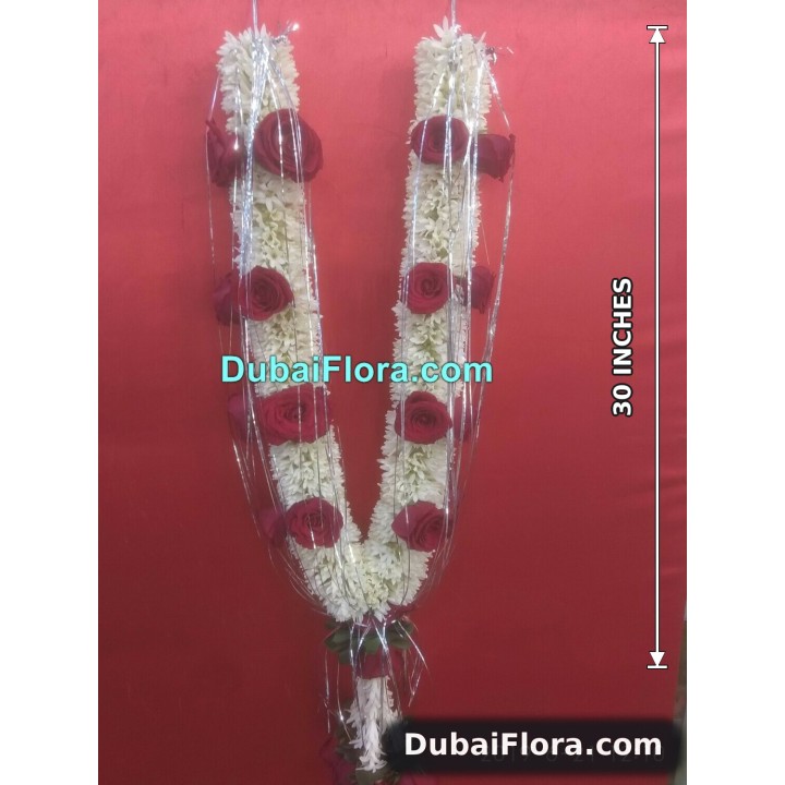 Fresh Tuberose and Rose Garland