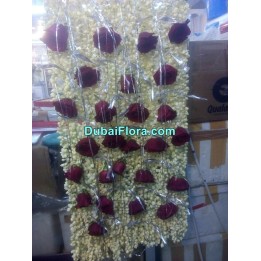 Fresh Flower Half Sehra for Bride and Groom