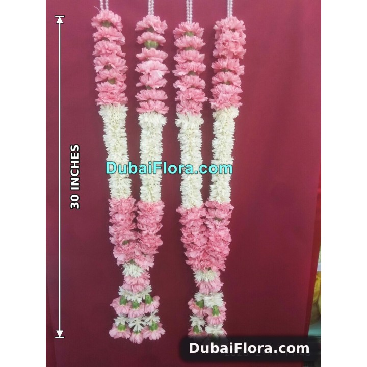 Fresh Pair of Pink Chrysanthemum Garland
