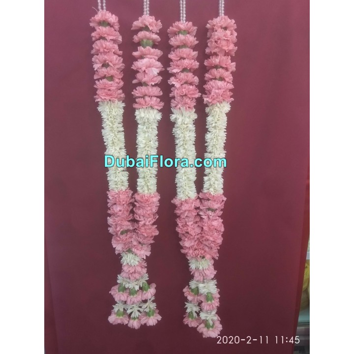 Fresh Pair of Pink Chrysanthemum Garland