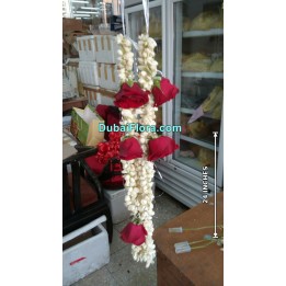 Fresh Jasmine and Roses Garland (Haar)