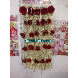 Fresh Flower Sehra for Bride and Groom