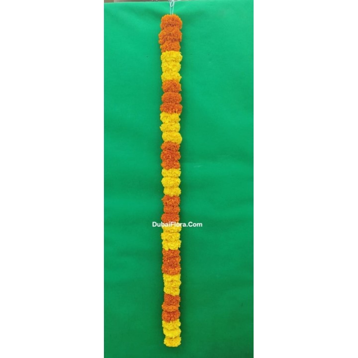 Fresh Marigold Strings Yellow & Orange Mix