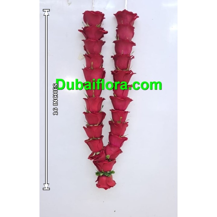 Fresh Red Roses Garland