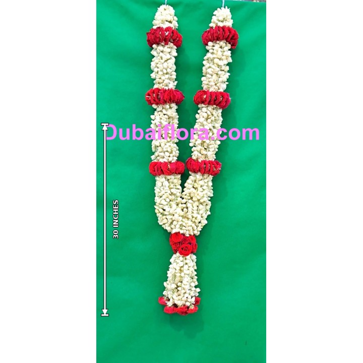 Fresh Jasmine and Baby Roses Garland