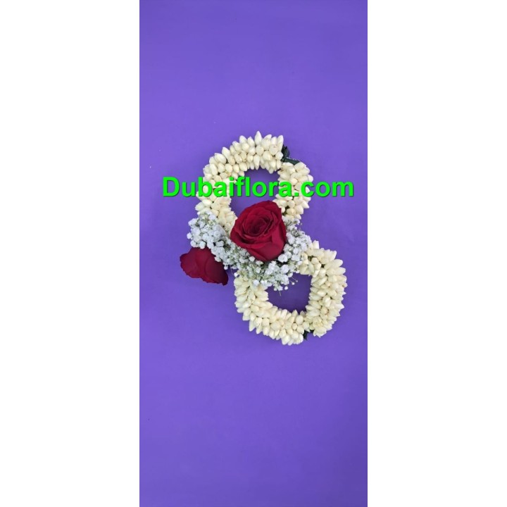 Fresh Jasmine Kangan with Roses