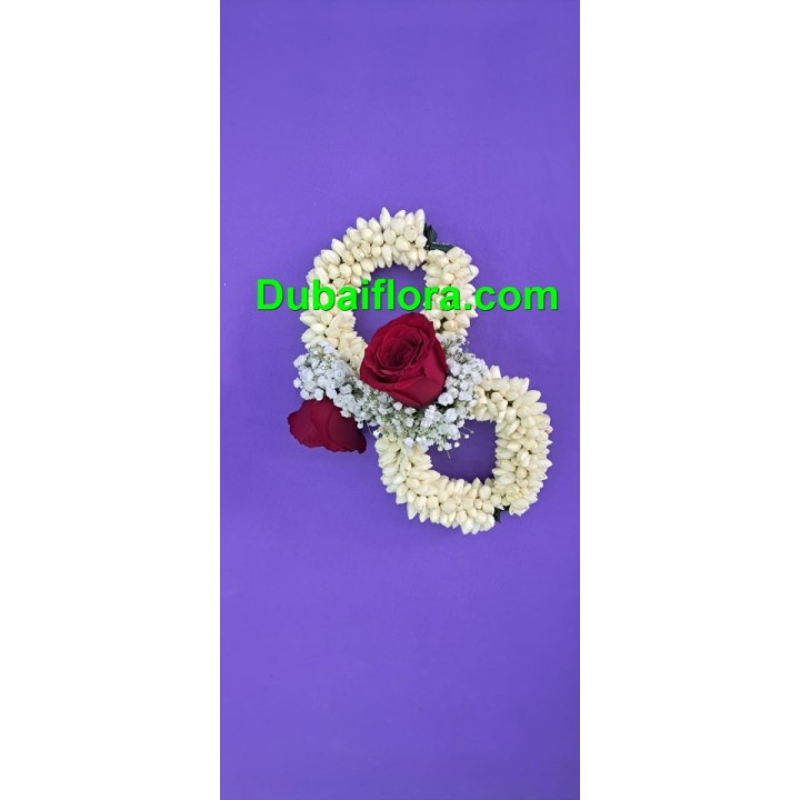 Fresh Jasmine Kangan with Roses