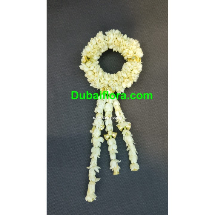 Fresh Pair of Jasmine Kangan with Tassels