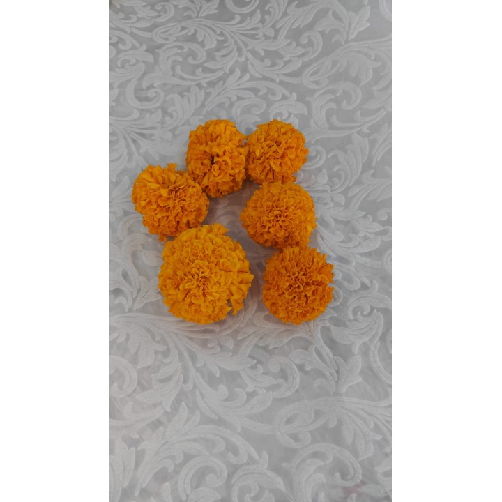 Fresh Orange Marigold Flowers Loose (Genda)
