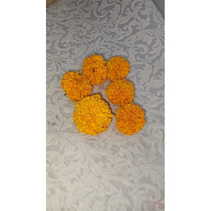 Fresh Orange Marigold Flowers Loose (Genda)