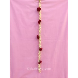 Fresh Jasmine String with Red Baby Roses – Price per Metre