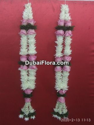 Pair of Tuberose and Roses Garland (Haar)