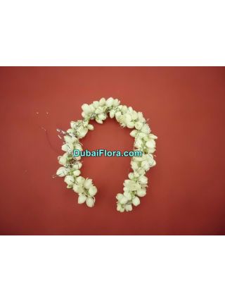 White Jasmine Kangan Bracelets – Pack of 2 Fresh Flower Gajrey