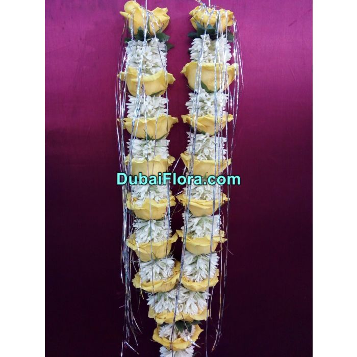 Yellow Roses and Tuberose Garland