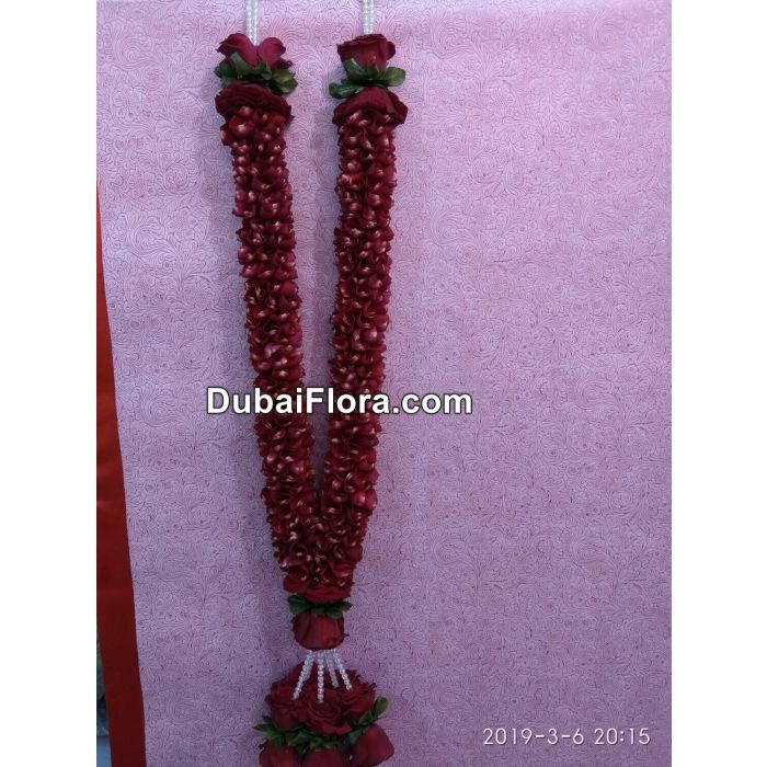 Red Rose Petal Garland