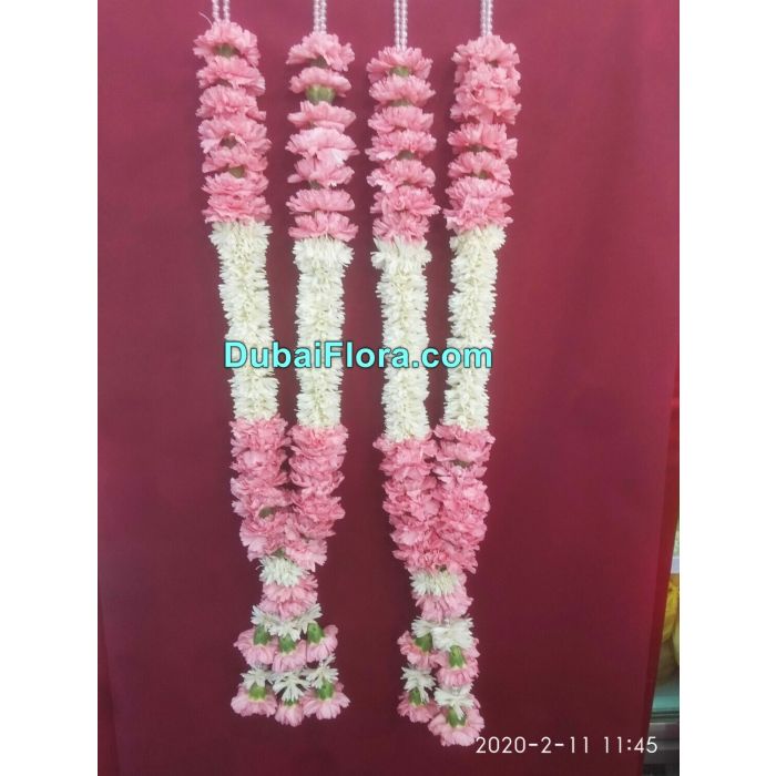 Pair of Pink Chrysanthemum Garland