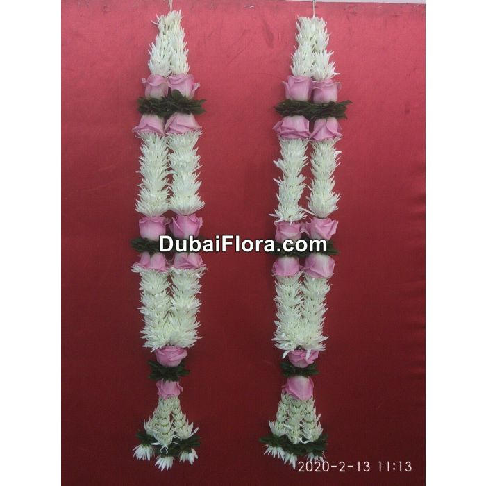 Pair of Tuberose and Roses Garland (Haar)