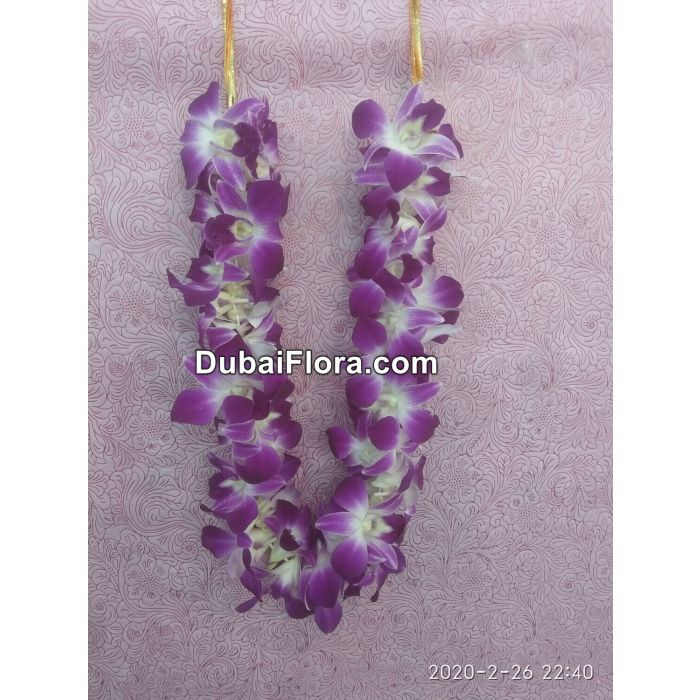 Purple Orchids Garland