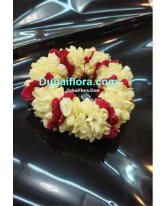 Pair  Jasmine kangan with rose patels 
