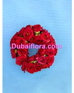 Bracelet small baby roses  in steel wire 
