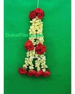 Gajara For Hair with Jasmine and Baby  roses 