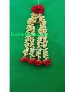 Gajara For Hair with Jasmine and Baby  roses 