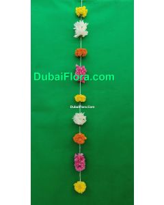 Multicolour Decorative Flower Strings – 1 Meter (Fresh Mixed Flowers for Décor)
