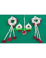 bridal set for bride with jasmine,baby roses and jipsofilia 