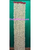 Duppata/shawal (jasmine and red button roses ) (90x15.6) inches 