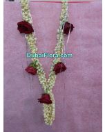 Jasmine and Red Roses Garland
